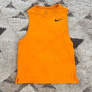 Nike Dry Fit Vibrant Orange Tank Top